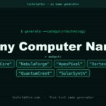 Funny Computer Names: TitanCore, NebulaForge, ApexPixel and more name ideas