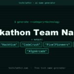 Hackathon Team Names: ByteBrew, HackHive, CodeCrush and more name ideas