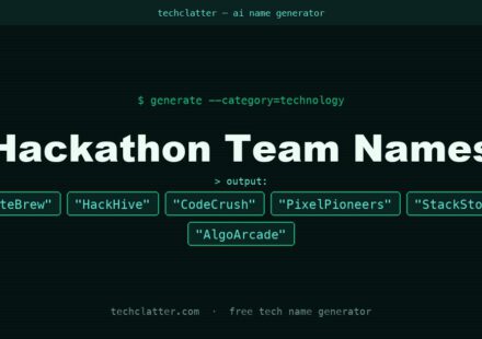 Hackathon Team Names: ByteBrew, HackHive, CodeCrush and more name ideas