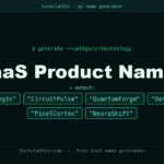 SaaS Product Names: NimbusLogic, CircuitPulse, QuantumForge and more name ideas