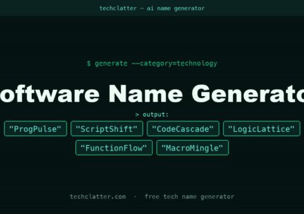 Software Name Generator: ProgPulse, ScriptShift, CodeCascade and more name ideas