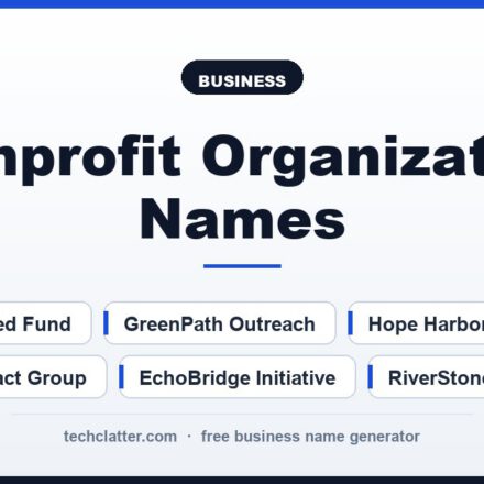 Nonprofit Organization Names: Hope Harbor Alliance, EchoBridge Initiative, Caring Compass Network and more name ideas