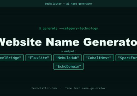 Website Name Generator: PixelBridge, FluxSite, NebulaHub and more name ideas